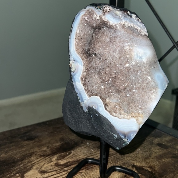 Amethyst geode 4.5 pounds with stand - Picture 8 of 11